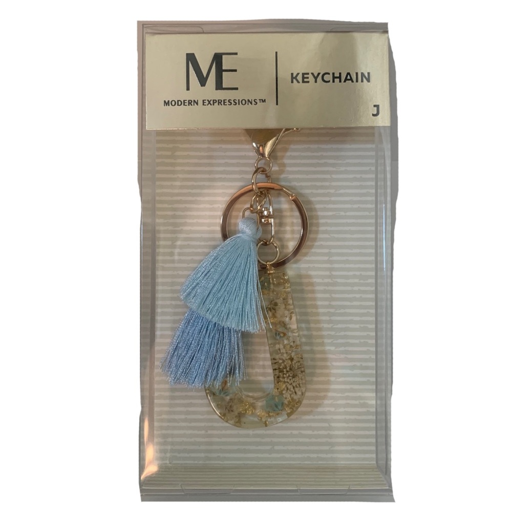 Modern Expressions Letter “J” Keychain